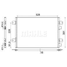 AC 691 000S MAHLE Конденсатор кондиціонера