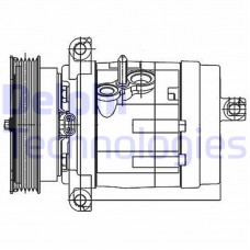 TSP0155984 DELPHI Компресор кондиціонера