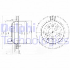 BG3775C DELPHI Гальмівний диск