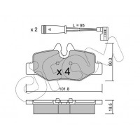 822-576-0K CIFAM Комплект гальмівних колодок дисковий гальм