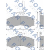 FO 453081 FOMAR Friction Комплект гальмівних колодок дисковий гальм