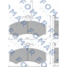 FO 453081 FOMAR Friction Комплект гальмівних колодок дисковий гальм FO 453081 FOMAR Friction Комплект гальмівних колодок дисковий гальм