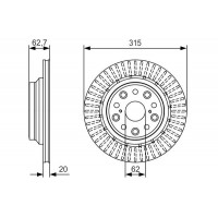 0 986 479 T06 BOSCH Гальмівний диск