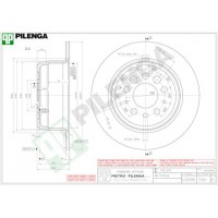 5161 PILENGA Гальмівний диск