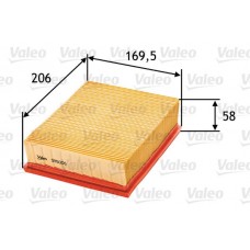 585006 VALEO Повітряний фільтр