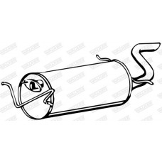 14087 WALKER Глушник вихлопних газів кінцевий