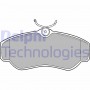 LP913 DELPHI Комплект гальмівних колодок дисковий гальм