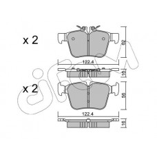 822-1020-0 CIFAM Комплект гальмівних колодок дисковий гальм