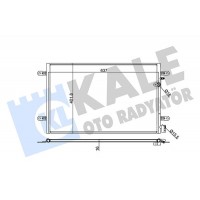 375300 KALE OTO RADYATÖR Конденсатор кондиціонера