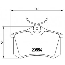 P 68 024 BREMBO Комплект гальмівних колодок дисковий гальм