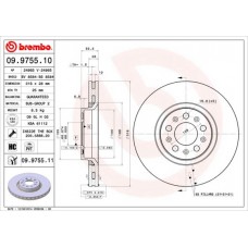 09.9755.11 BREMBO Гальмівний диск