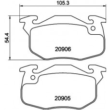 MDB1807 MINTEX КомплеК т гальмівних колодок, дискове гальмо
