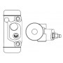 F 026 002 350 BOSCH Колісний гальмівний циліндр