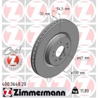 400.3648.20 ZIMMERMANN Гальмівний диск