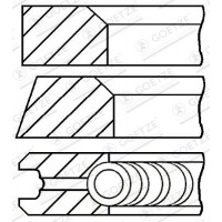 08-743100-00 GOETZE ENGINE Комплект поршневих кілець