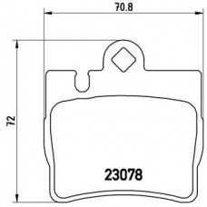 P 50 042 BREMBO Комплект гальмівних колодок дисковий гальм