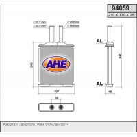 94059 AHE Теплообмінник обігрів салону
