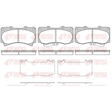 1220.02 REMSA Комплект гальмівних колодок дисковий гальм