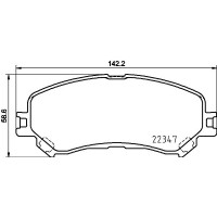 P 68 067 BREMBO Комплект гальмівних колодок дисковий гальм