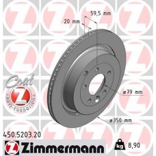 450.5203.20 ZIMMERMANN Гальмівний диск