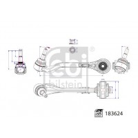 183624 FEBI BILSTEIN Ричаг незалежної підвіски колеса, подвеска колеса