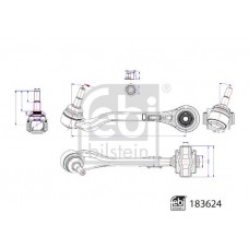 183624 FEBI BILSTEIN Ричаг незалежної підвіски колеса, подвеска колеса
