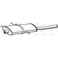 21385 WALKER Глушник вихлопних газів кінцевий