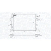 350213192400 MAGNETI MARELLI Радіатор охолодження двигуна