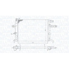 350213192400 MAGNETI MARELLI Радіатор охолодження двигуна 350213192400 MAGNETI MARELLI Радіатор охолодження двигуна