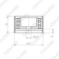 GTC0310 GMB Паразитный / Ведущий ролик, Зубчастий ремінь