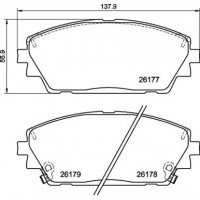 P 49 065 BREMBO КомплеК т гальмівних колодок, дискове гальмо