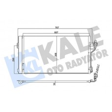 345760 KALE OTO RADYATÖR Конденсатор кондиціонера