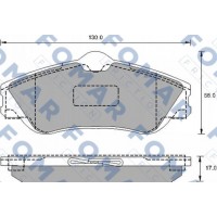 FO 905481 FOMAR Friction Комплект гальмівних колодок дисковий гальм