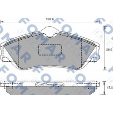 FO 905481 FOMAR Friction Комплект гальмівних колодок дисковий гальм FO 905481 FOMAR Friction Комплект гальмівних колодок дисковий гальм