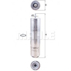 KL 169/4D MAHLE Паливний фільтр