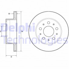 BG4796C DELPHI Гальмівний диск