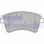 LP2078 DELPHI Комплект гальмівних колодок дисковий гальм