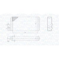 350218403000 MAGNETI MARELLI Теплообмінник обігрів салону
