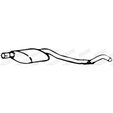 14555 WALKER Середній глушник вихлопних газів