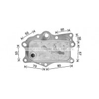 CR3143 AVA QUALITY COOLING масляний радіатор двигунне олива