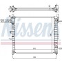 62787A NISSENS Радіатор охолодження двигуна