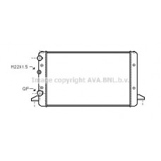 VNA2121 AVA QUALITY COOLING Радіатор охолодження двигуна