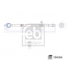 184266 FEBI BILSTEIN Осьовий шарнір рульова тяга