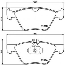 P 50 026 BREMBO Комплект гальмівних колодок дисковий гальм