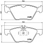 P 50 026 BREMBO Комплект гальмівних колодок дисковий гальм