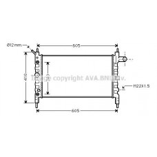 OL2026 AVA QUALITY COOLING Радіатор охолодження двигуна