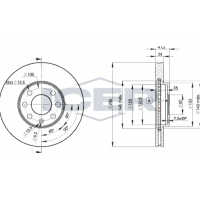 78BD7879-2 ICER Гальмівний диск