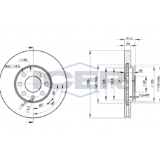 78BD7879-2 ICER Гальмівний диск