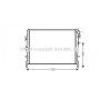 CR2105 AVA QUALITY COOLING Радіатор охолодження двигуна