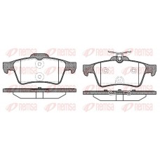 0842.40 REMSA Комплект гальмівних колодок дисковий гальм